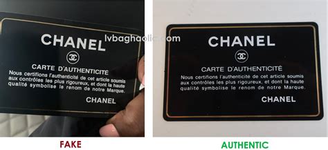 chanel chance fake vs real|authenticity card chanel.